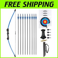 Youth Bow and Arrows Set for Kids 8-16, Beginner Gift