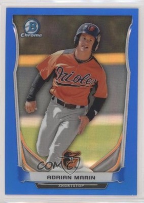2014 Bowman Chrome Prospects Blue Refractor 32/250 Adrian Marin #BCP33 0c2