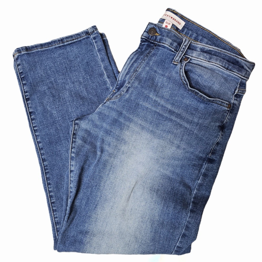 Men's 32x30 Medium Wash Blue Denim 221 Original Straight