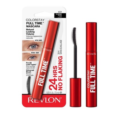 REVLON COLORSTAY FULL TIME MASCARA 401 Blackest Black 24HR Volume New Sealed