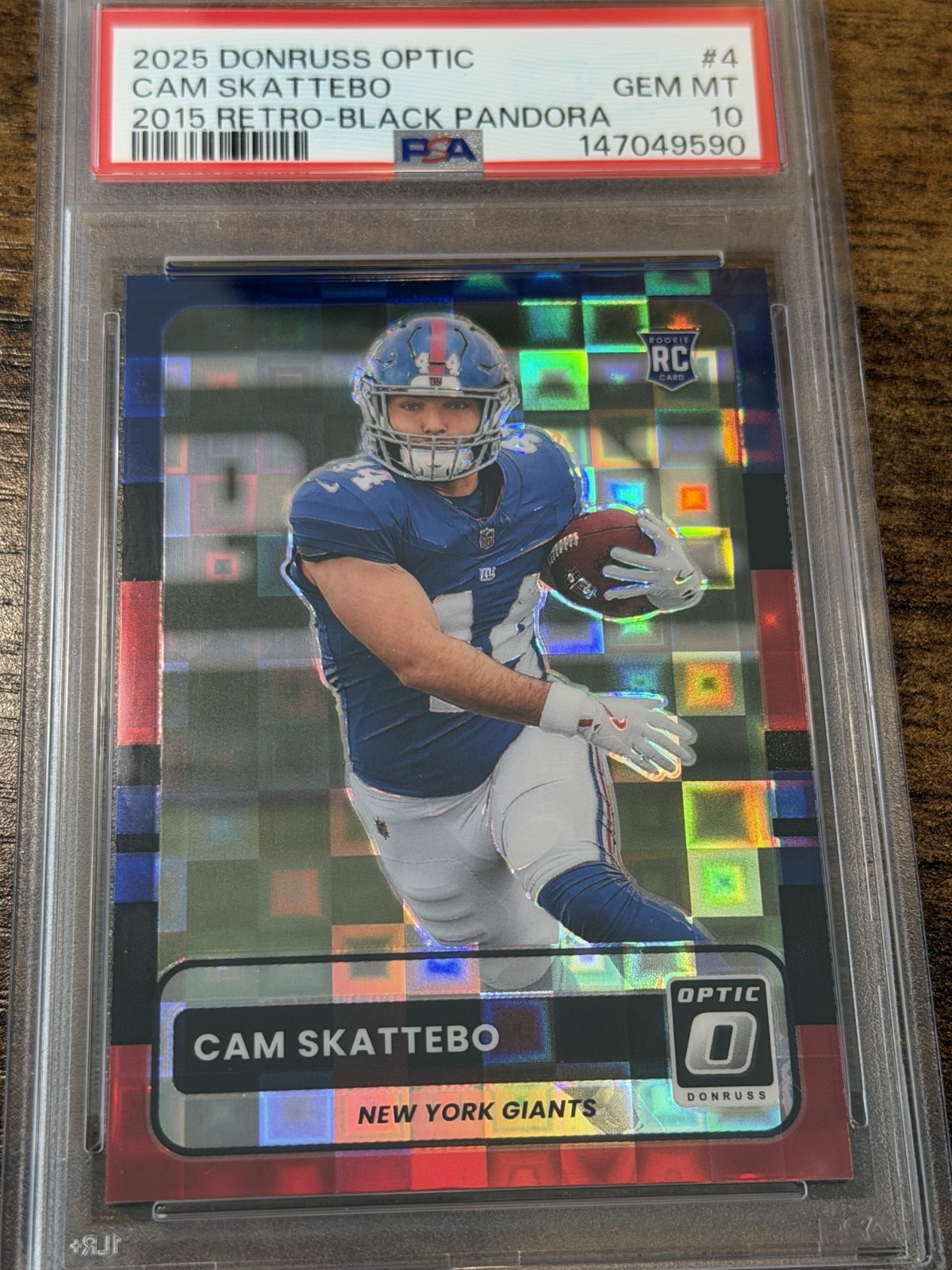 Cam Skattebo Panini Donruss Optic 2015 Retro #4 Black Pandora