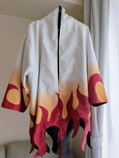 Demon Slayer Kyojuro Rengoku Cosplay Haori Kimono Polyester Flame Gradient
