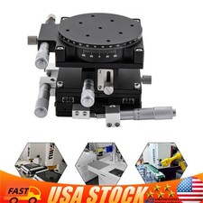 4 Axis-XYZR Driven Linear Standard Manual Precision Linear Positioning Stage NEW