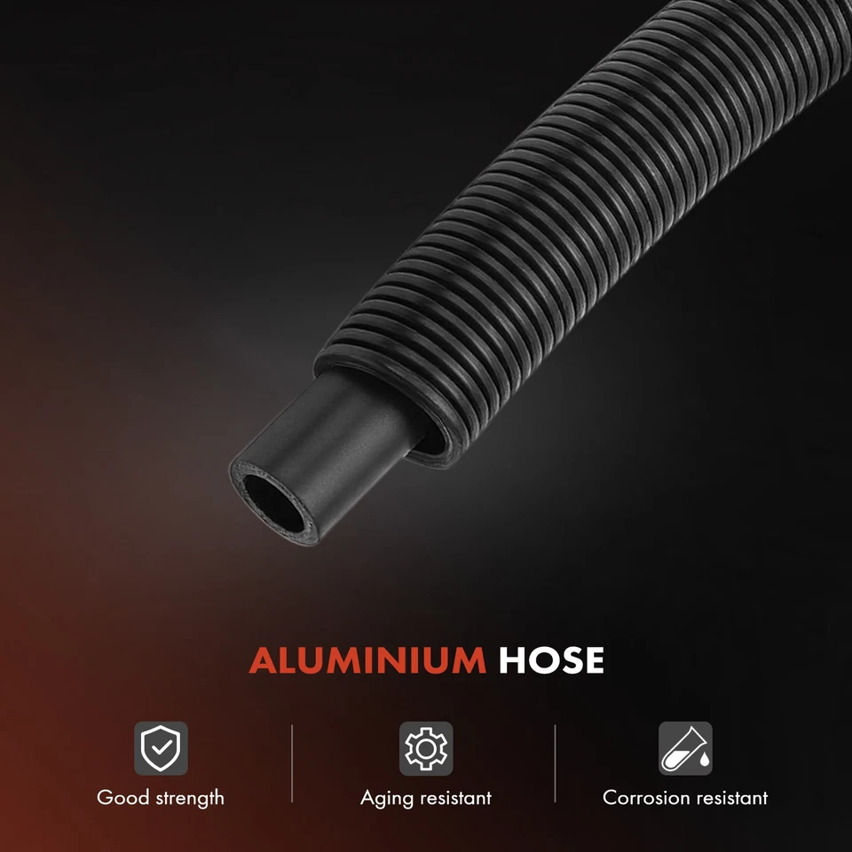 2x Inlet & Outlet HVAC Heater Hose with Clamps for Chevrolet Silverado 1500 GMC - Image 4 of 4