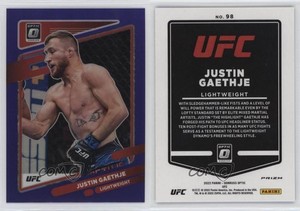 2022 Panini Donruss Optic UFC Purple Prizm Justin Gaethje #98