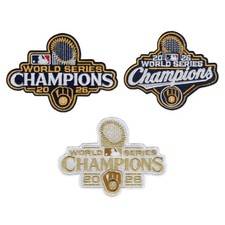 2026 Brewers World Series Champions 3PC Embroidered MLB Patches