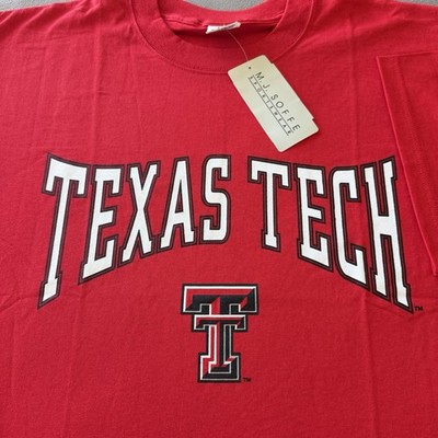 Texas Tech Red Raiders [VINTAGE] XL T-shirt NCAA - MJ Soffee Deadstock NWT Thick