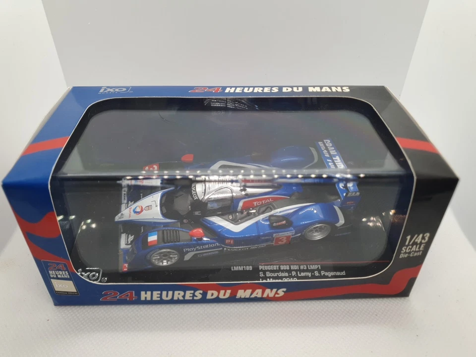 Modelos IXO LMM189 Peugeot 908 HDI #3 LMP1 Le Mans 2010 Bourdais/Lamy/Pegenaud Foto 2 de 4