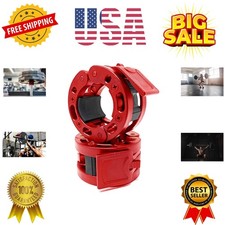 Olympic Barbell Clamps Collars Quick Release Pair of Locking Weight Clips Fit...