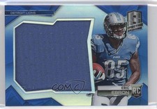 2014 Panini Spectra Rookie Jumbo Jerseys Blue Prizm 38/49 Eric Ebron #RJJ-EE 0f8