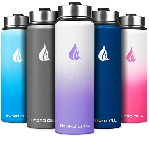 Stainless Steel Insulated Water Bottle with Straw - For Cold & Hot Drinks - M...
