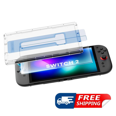 Screen Protector for Nintendo Switch 2 (2025) Tempered Glass 9HD Film Auto Align
