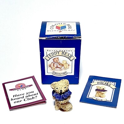  1993 Peter Fagan's TEDDY BEAR Colour Box Miniatures TC522 POLSKA + Box & Sheets