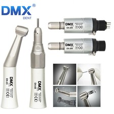 DMXDENT Dental Slow Low Speed Handpiece Straight Contra Angle Air Motor 4/2Holes