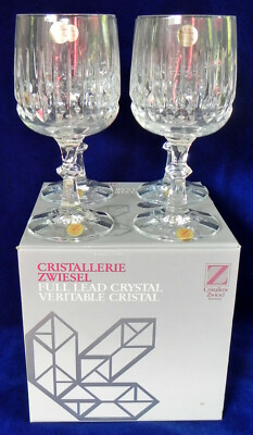 4 ''Tango'' Crystal Goblets, Cristallerie Zwiesel, Schott Germany, 6 3/4'' New NIB