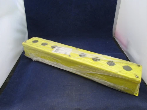 Hoffman  S075 E8PB 410RB Pushbutton Enclosure 8 hole  Osha Yellow