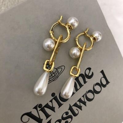 Vivienne Westwood Earrings Pearl Gold NO BOX [EJ792 | eBay