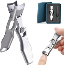 Ultra Sharp Nail Clippers Steel Wide Jaw Opening Anti Splash Portable US