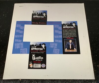 Donald Trump The Apprentice FUNKO Wacky Wobbler uncut printers proof box 1 of 1