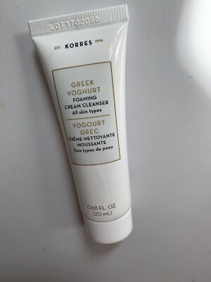 Mini SEALED CLEANSER Korres Greek Yoghurt FOAMING CLEANSER Face Wash 0.68oz/20ml