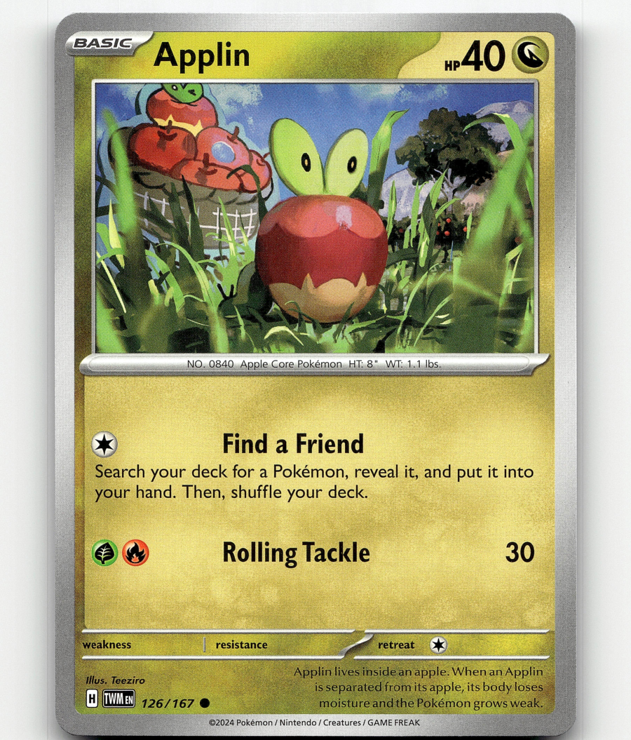 Applin - Pokemon • Common • 126/167 Twilight Masquerade | eBay