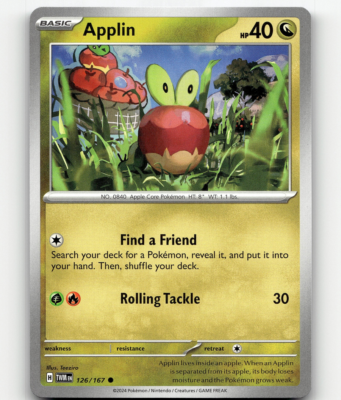 ポケモンカードゲーム Apple Applin - Pokemon • Common • 126/167 Twilight Masquerade | eBay
