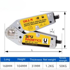 90Grad Rechtwinkliges Schwei&szlig; Abgeschr&auml;gter Winkel Multi-angle Switch Positioner