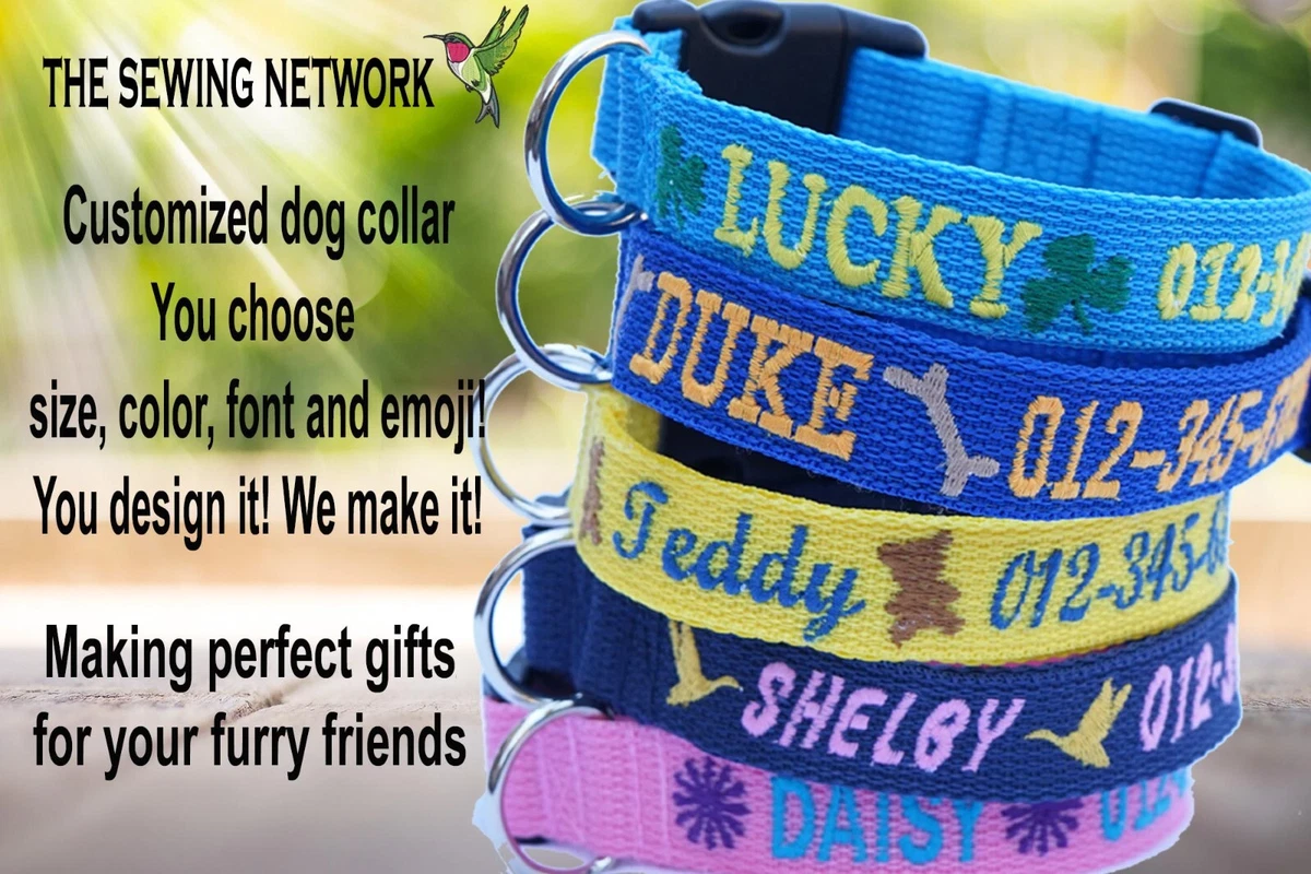 Collar with clearance name and number