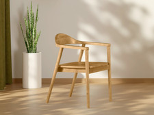 Sedia Seduta In Legno Massello Ergonomica Con Braccioli Casa Hotel Ristorante