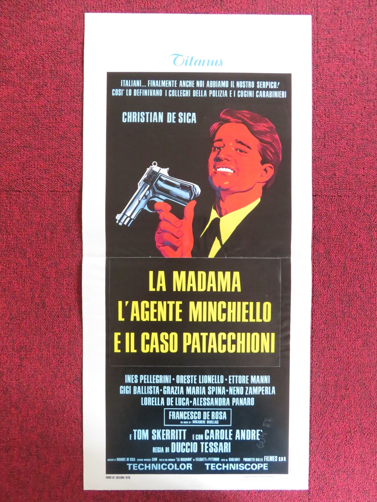 Locandina originale film La madama (1976) - Regia di Duccio Tessari