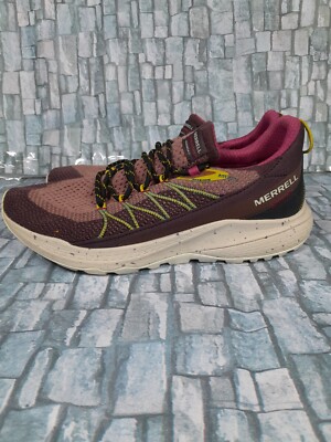 Merrell Shoes Bravada 2 Burgundy Hiking Trail Sneakers Knit Mesh Women Sz 9.5