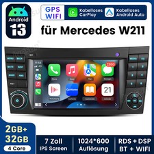 Für Mercedes Benz E-Class W211 W219 Autoradio Android 14 GPS Navi CarPlay 2+32GB Für Mercedes Benz E-Class W211 W219 Autoradio Android 14 GPS Navi CarPlay 2+32GB