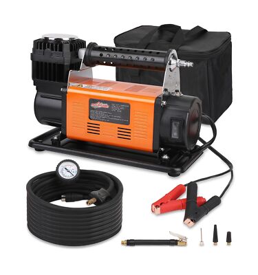 Heavy Duty Portable 12V Air Compressor Kit Inflate 6.35CFM (180L/ Min), Max 1...