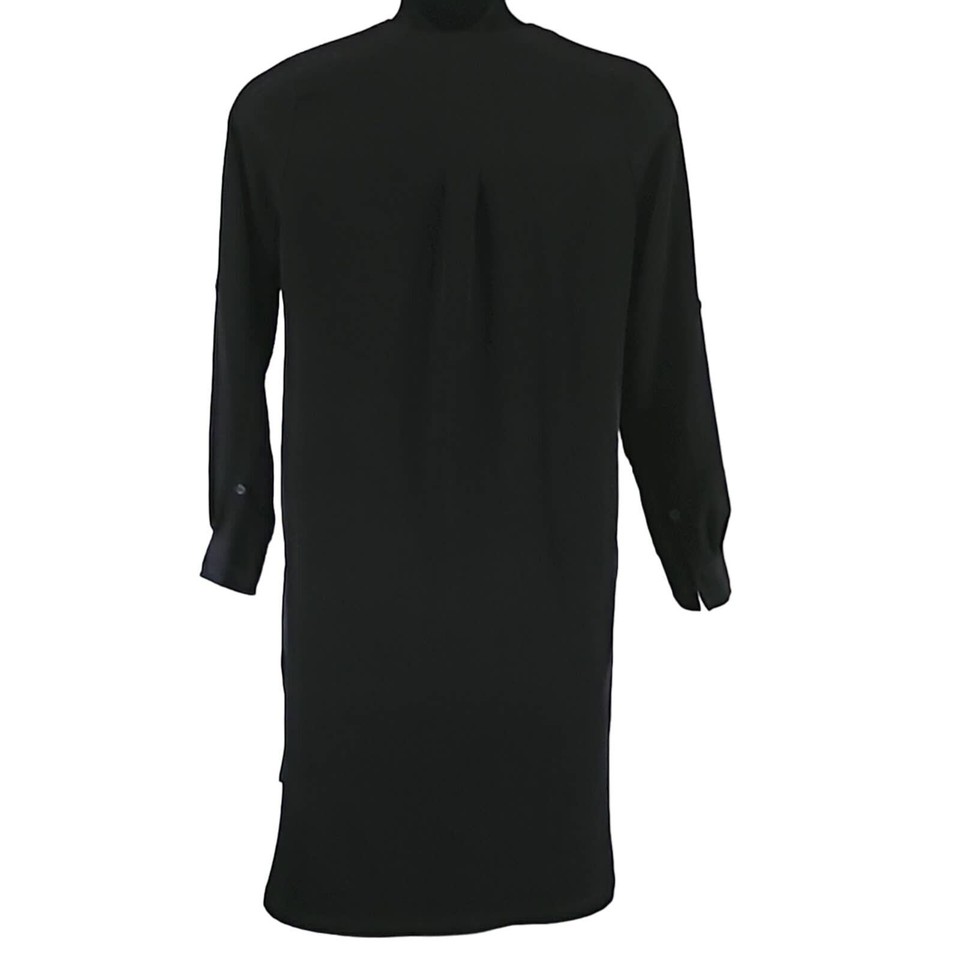 Attention Women's Collard Shirt Dress Black Size Large eBay