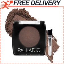 Palladio Brow Powder for Eyebrows, Soft & Natural Eyebrow Powder, Dark Brown
