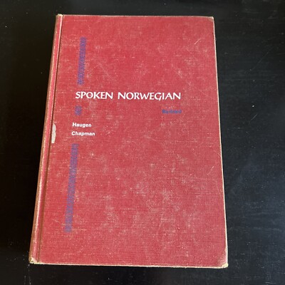 SPOKEN NORWEGIAN Haugen Chapman 1964 Hardcover Language Textbook Holt Rinehart