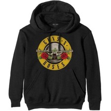 Guns N Roses 'Classic Logo' Black Pullover Hoodie - NEW