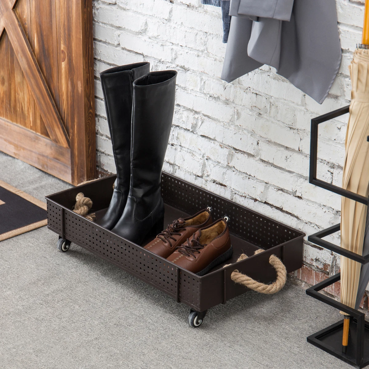 Rolling shoe storage cart new arrivals
