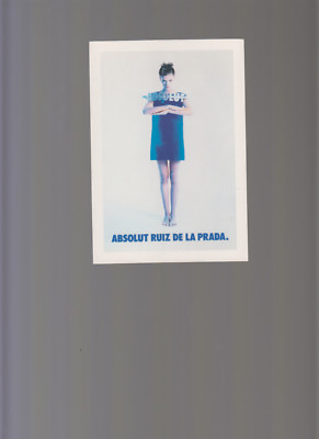 ABSOLUT RUIZ DE LA  PRADA ABSOLUT VODKA COLLECTION N° 173 POSTKARTE AUS ITALIEN