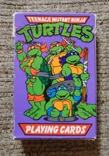Vintage 1990 Teenage Mutant Ninja Turtles Playing Cards Mirage Studio TMNT