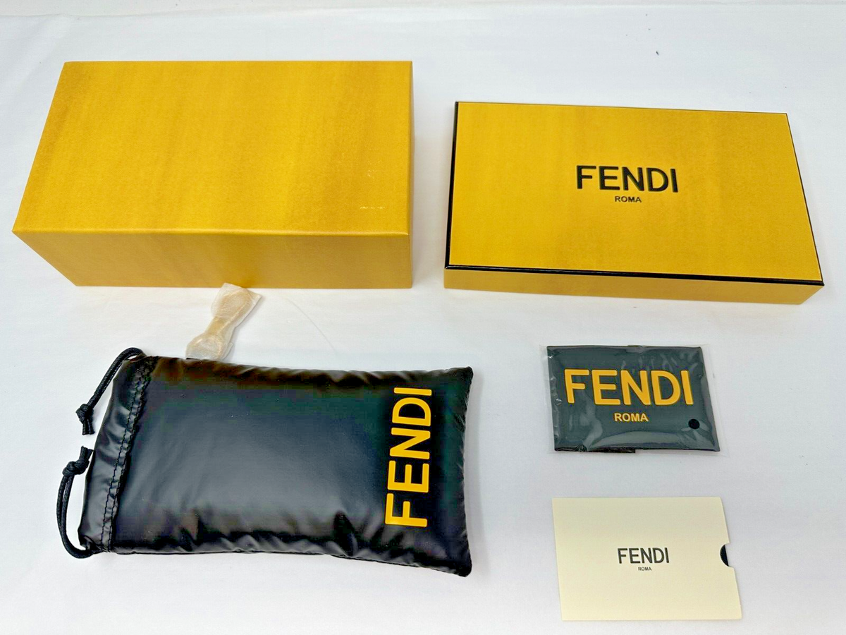 NEW Authentic Fendi Roma Sunglasses Eyeglasses Box Black Soft Case