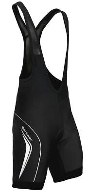 Berkner - Derek, Trägerhose mit Gelpolster / Sitzpolster schwarz weiß bis 5XL