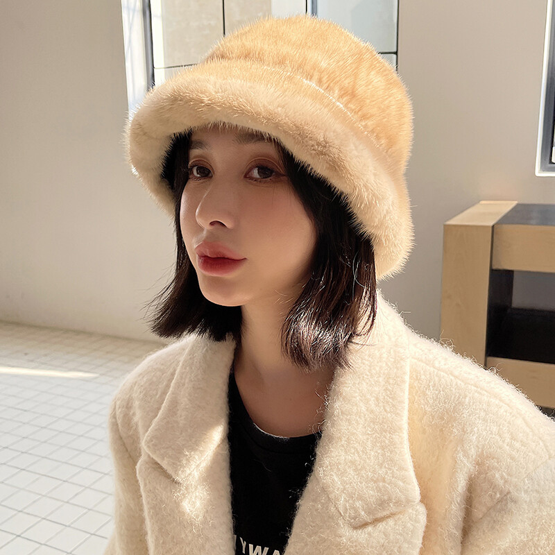 Genuine fur bucket hat LA CARRIE Women main image 4