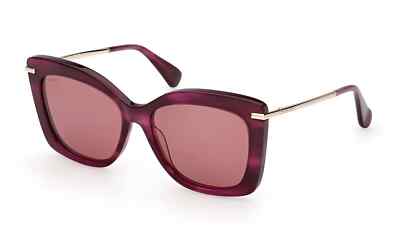 MAX MARA BETH1 MM0101 83W Purple Havana Plastic Sunglasses Frame 55-16-135