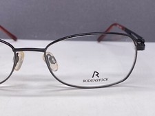 Rodenstock Eyeglasses Frames Woman Black Matte Rectangular Titan R 2297 NP 269  