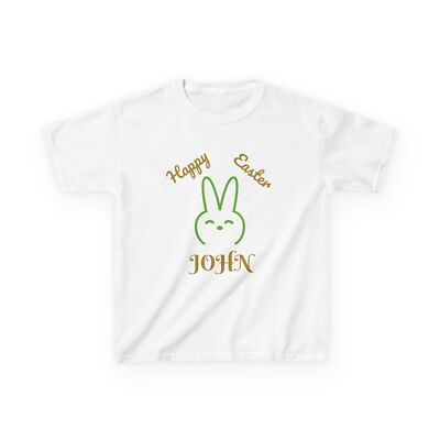 Personalized Easter Bunny Kids Tee, Custom Name T-Shirt, Spring Holiday Gift,