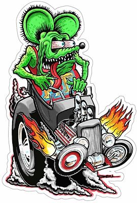 Rat Fink riding Hot Rod, Big Daddy Ed Roth Metal Sign | eBay