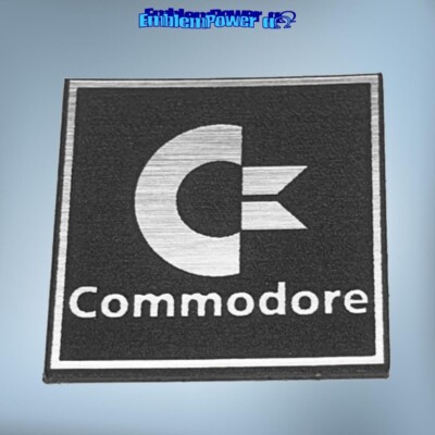 COMMODORE 25x25mm Emblem 3D 64 1200 Sticker Badge Decal Logo Aufkleber C64 C128
