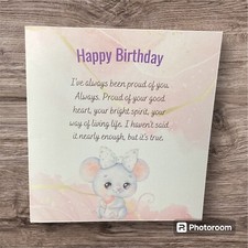 4 1/2 X 5 Inches Happy Birthday Greeting Card...