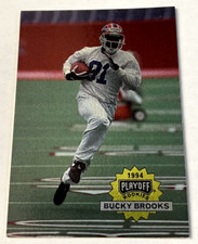 1994 Playoff Trading Card Texchrome #293 Bucky Brooks Buffalo Bills Rookie Card. rookie card picture